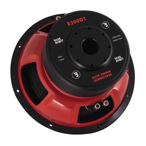 BASS HABIT    ELITE E300D2/D1 ŽEMŲ DAŽNIŲ GARSIAKALBIS AUTOMOBILIUI GALIA