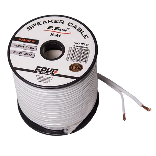 FOUR CONNECT    4-800265 OFC-MINISPOOL WHITE 2×2.5MM2