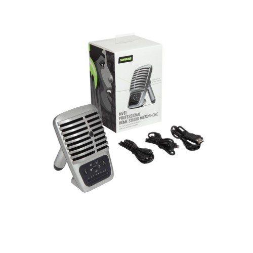 AKG   SHURE MV51 DIDELĖS DIAFRAGMOS MIKROFONAS SU SKAITMENINIU KONDENSATORIUMI DAŽNIŲ JUOSTA