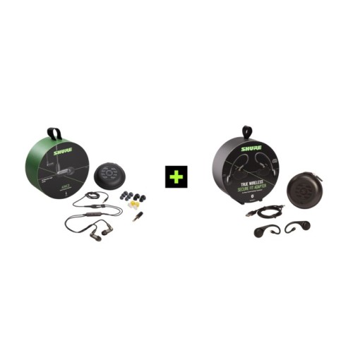 SMANOS   SHURE AONIC 3 TRUE WIRELESS BELAIDŽIŲ IN-EAR TIPO AUSINIŲ RINKINYS SU IŠORINIŲ GARSŲ SLOPINIMO FUNKCIJA 