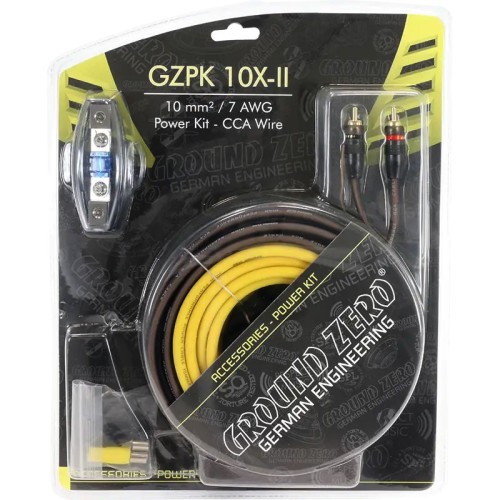 GROUND ZERO    GZPK 10X-II CABLE KIT 10MM2
