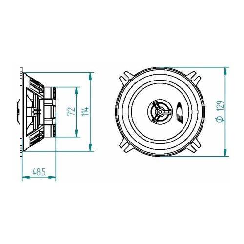 ALPINE   GARSIAKALBIAI AUTOMOBILIUI  SXE-1325S  KOKSIALINIAI 130MM 5