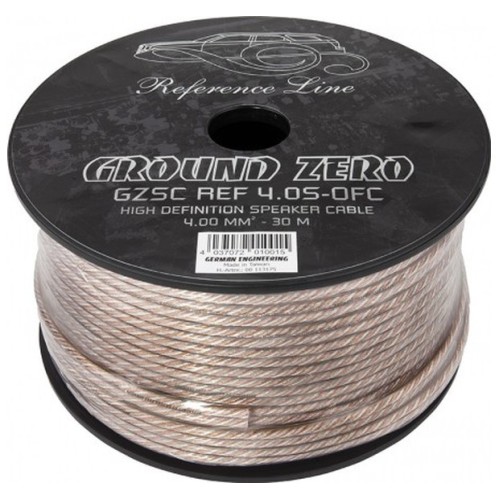 GROUND ZERO KAIUTINKAAPELI 2 X 4.00MM² / 6.3 AWG / 30 M GROUND ZERO KAIUTINKAAPELI 2 X 4.00MM² / 6.3 AWG / 30 M