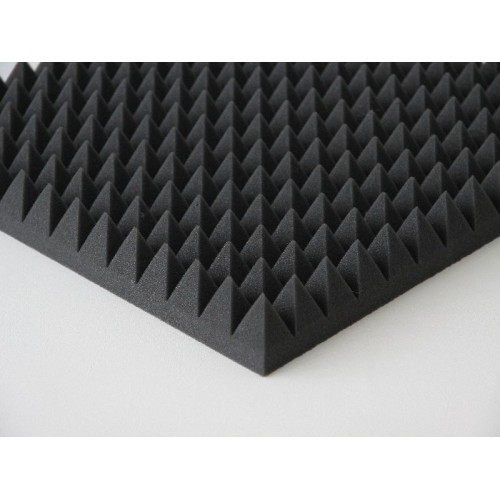 NOISE PROTECTION   AKUSTINIS POROLONAS „PIRAMIDĖS“ GARSO IZOLIACIJA PATALPOMS GARSĄ SUGERIANTI MEDŽIAGA 1000X1000X70 