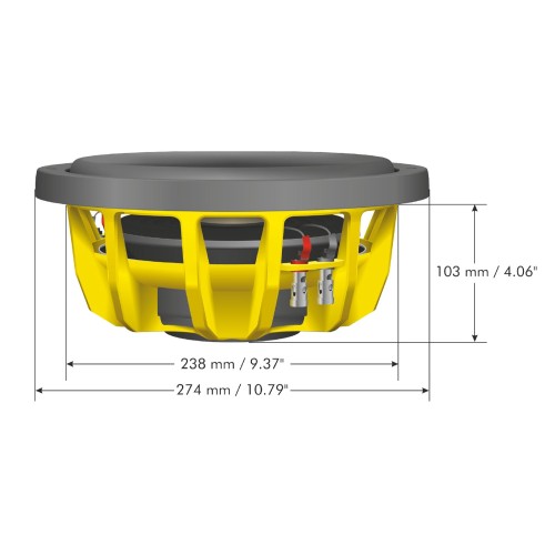 GROUND ZERO GZHW 10SPL-D2 FLAT