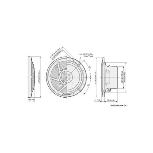 PIONEER 16 CM KOSTEUDENKESTÄVÄ KAIUTIN