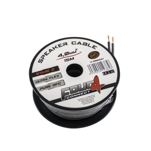 FOUR CONNECT 4-800237 STAGE2 OFC SPEAKER CABLE 2×4.0MM2 MINISPOOL 15M