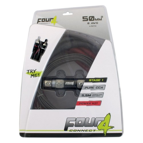 FOUR CONNECT 4-PKIT50 AMPLIFIER WIRING KIT 50MM2