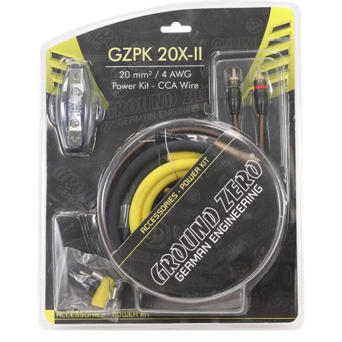 GROUND ZERO 20 MM2 CABLE KIT