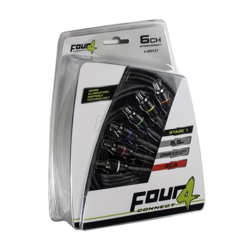 FOUR CONNECT 4-800157 STAGE1 RCA-CABLE 5.5M, 6CH