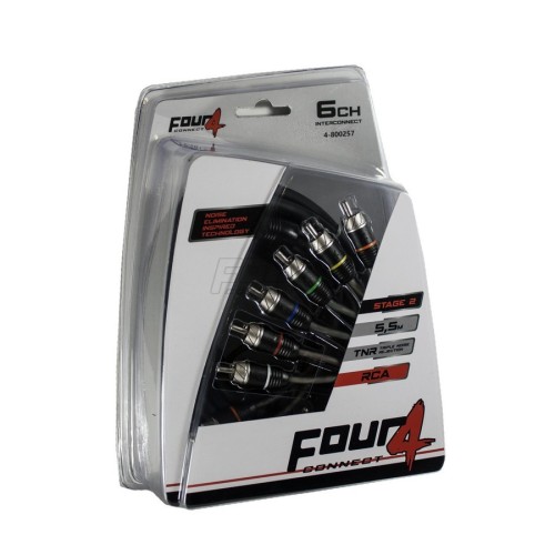 FOUR CONNECT 4-800257 STAGE2 RCA-CABLE 5.5M, 6CH