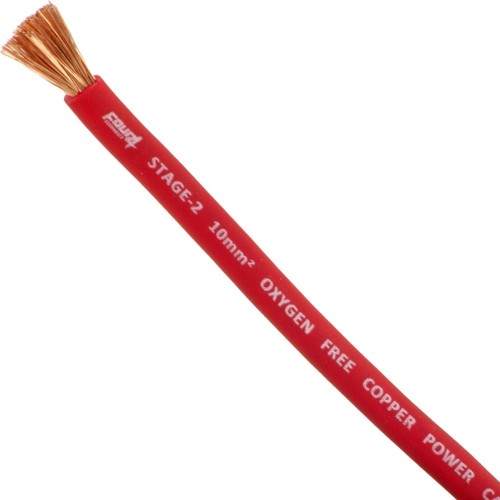 FOUR CONNECT 4-800112 STAGE2 10MM2 OFC POWER CABLE RED 50M