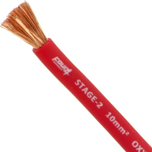 FOUR CONNECT 4-800112 STAGE2 10MM2 OFC POWER CABLE RED 50M