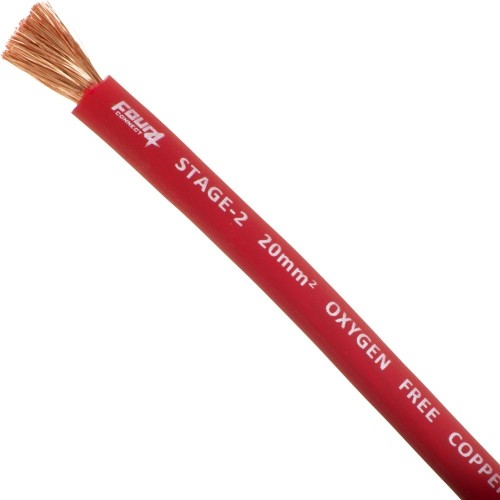 FOUR CONNECT 4-800213 STAGE2 20MM2 OFC POWER CABLE RED  50M