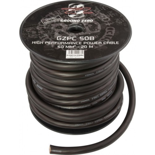 GROUND ZERO VIRTAKAAPELI50MM2 SOFT 20M TUM.RUSKEA