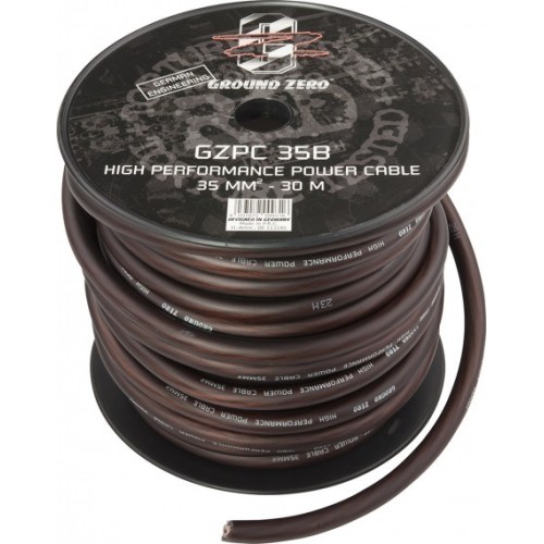 GROUND ZERO VIRTAKAAPELI35MM2 SOFT 30M TUM.RUSKEA