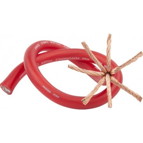 GROUND ZERO VIRTAKAAPELI 35MM2 SOFT 30M PUNAINEN