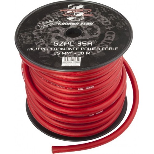 GROUND ZERO VIRTAKAAPELI 35MM2 SOFT 30M PUNAINEN