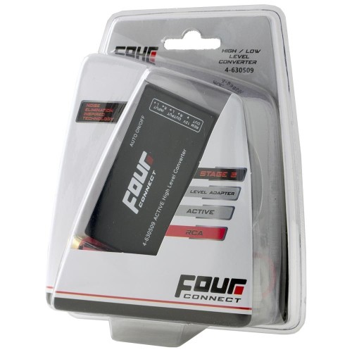 FOUR CONNECT 4-630509 HIGH LOW LEVEL ADAPTER ADJUSTABLE, ACTIVE