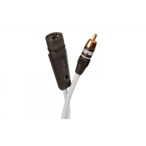 SUPRA SUBLINK 1RCA-1XLR/M WHITE 3M