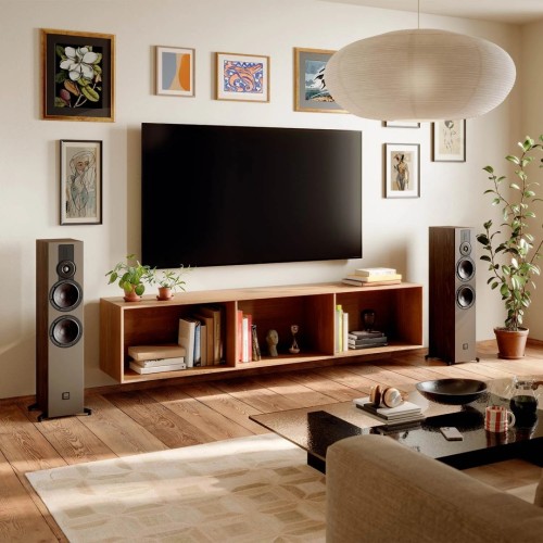 DALI SONIK 7, GRINDINĖS GARSO KOLONĖLĖS, REKOMEND. STIPRINTUVO GALIA: 30 – 180 W, JAUTRUMAS: 88.5 DB (2.83 V / 1 M), DAŽNIŲ JUOSTA: 36 HZ – 30,000 HZ (±3 DB) 