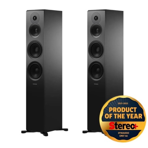 DYNAUDIO EMIT 50 GRINDINĖS GARSO KOLONĖLĖS (PORA) GALIA 2X240W JAUTRUMAS: 87DB (2.83V/1M) 