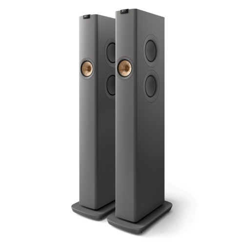 KEF LS60 WIRELESS, GRINDINĖS BELAIDĖS HI-FI GARSO KOLONĖLĖS GALIA: 500W, D IR AB KLASĖS STIPRINTUVAI SUMONTUOTI, POPULIARIAUSIŲ TRANSLIAVIMO SERVISŲ PALAIKYMAS 
