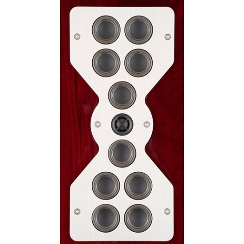 MCINTOSH XR100 – AUKŠTOS KLASĖS GRINDINĖ 4 KRYPČIŲ GARSO KOLONĖLĖ. NOMINALI VARŽA: 8 OMAI.​  GALINGUMO DIAPAZONAS: NUO 75 IKI 600 W.​ DAŽNIŲ DIAPAZONAS: 30 HZ – 45 KHZ.​​ JAUTRUMAS (2,8 V/1 M): 87 DB.​ 