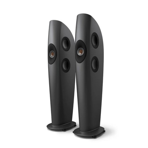 KEF BLADE TWO META, 3 JUOSTŲ GRINDINĖS KOLONĖLĖS. DAŽNIŲ DIAPAZONAS: LAISVOJE ERDVĖJE (-6 DB): 30 HZ – 45 KHZ. TIPINĖ KAMBARIO ŽEMŲ DAŽNIŲ REAKCIJA (-6 DB): 25 HZ., REKOMENDUOJAMA STIPRINTUVO GALIA: 50–400 W. KAINA UŽ 1VNT. 