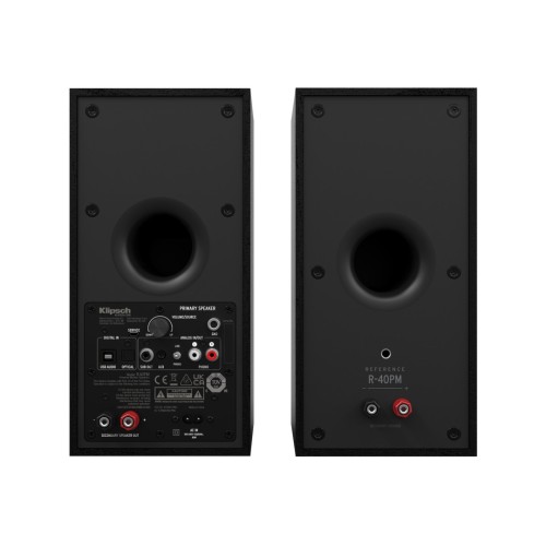 KLIPSCH R-40PM, AKTYVIOS LENTYNINĖS GARSO KOLONĖLĖS GALIA: 70W, DAŽNIŲ JUOSTA: 60HZ – 20KHZ 