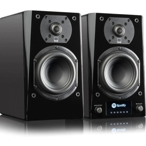 SVS PRIME WIRELESS PRO – PAŽANGIOS DVIEJŲ KRYPČIŲ LENTYNINĖS BELAIDĖS KOLONĖLĖS SU WI-FI, 200 W RMS (50 W X 4, KETURI KLASĖS D STIPRINTUVAI) 