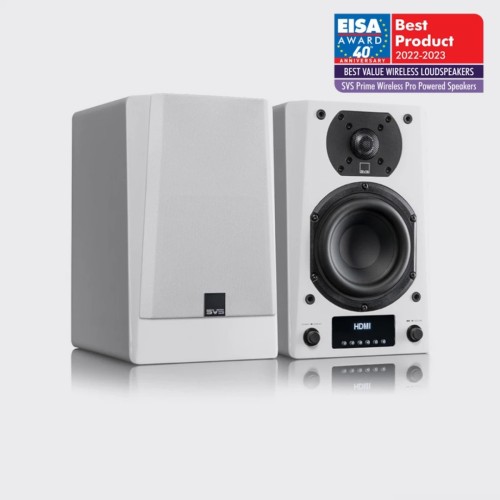 SVS PRIME WIRELESS PRO – PAŽANGIOS DVIEJŲ KRYPČIŲ LENTYNINĖS BELAIDĖS KOLONĖLĖS SU WI-FI, 200 W RMS (50 W X 4, KETURI KLASĖS D STIPRINTUVAI) 