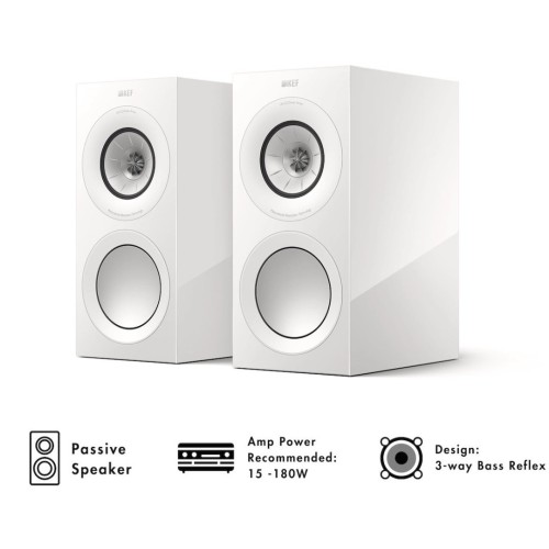 KEF R3 META, 3-JŲ JUOSTŲ LENTYNINĖ GARSO KOLONĖLĖ, REKOMEND. STIPRINTUVO GALIA: 15 - 180W, DAŽNIŲ JUOSTA: 58HZ - 28KHZ (±3DB) 