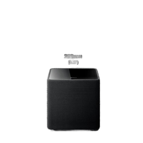 KEF KUBE 8 MIE, AKTYVI ŽEMŲ DAŽNIŲ KOLONĖLĖ. DAŽNIŲ DIAPAZONAS: 34 HZ – 140 HZ (-6 DB). RMS GALIA: 300 W MAKSIMALI GALIA: 500 W  