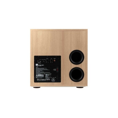 JBL STAGE 220P, ŽEMŲ DAŽNIŲ GARSO KOLONĖLĖ, DINAMINĖ GALIA: 250 W / RMS, DAŽNIŲ JUOSTA: 26HZ-150HZ ± 6DB 