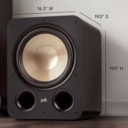 POLK AUDIO SIGNATURE ELITE ES12 SUBWOOFER, AKTYVUS ŽEMŲ DAŽNIŲ GARSIAKALBIS, GALIA: 300 W NUOLATINĖ (RMS) GALIA, 600 W PIKAS, DAŽNIŲ JUOSTA: 22HZ- 250HZ 