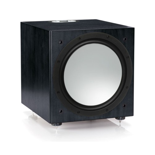 MONITOR AUDIO SILVER W-12, SILVER 6G SERIJA AKTYVI ŽEMŲ DAŽNIŲ KOLONĖLĖ NAMŲ KINO SISTEMAI 30 CM DIDELĖS EIGOS GARSIAKALBIS SU TRIGUBA PAKABA 500W D KLASĖS STIPRINTUVAS 