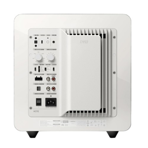 KEF KC92 SUBWOOFER, AKTYVI ŽEMŲ DAŽNIŲ KOLONĖLĖ. DAŽNIŲ DIAPAZONAS: 11 HZ – 200 HZ (±3 DB). STIPRINTUVO GALIA: RMS GALIA: 1 000 W. MAKSIMALUS GARSO LYGIS: 110 DB 