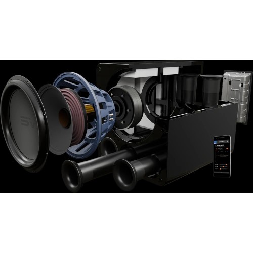 SVS PB-5000 R BOSINĖ KOLONĖLĖ, 5000 W GALIA PIKO METU, DAŽNIŲ JUOSTA: 15HZ TO 180HZ +/- 3DB, ĮMONTUOTAS D- KLASĖS STIPRINTUVAS, EQ VALDYMO SAVYBĖS 
