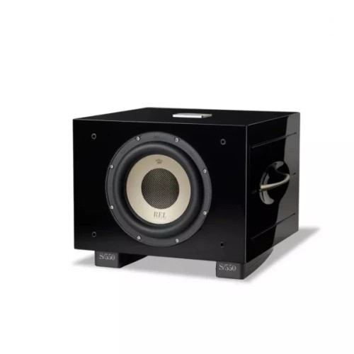 REL S/550 BOSINĖ KOLONĖLĖ, 550 W GALIA, DAŽNIŲ DIAPAZONAS IKI 24 HZ, 10″ AKTYVUS GARSIAKALBIS SU 10″ PASYVIU RADIATORIUMI 