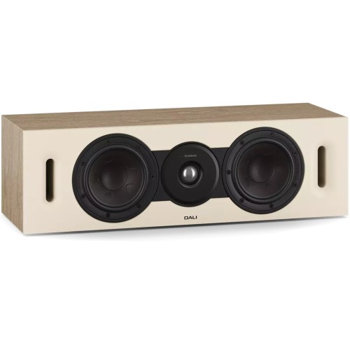 DALI SONIK CINEMA, CENTRINĖ GARSO KOLONĖLĖ, REKOMEND. STIPRINTUVO GALIA: 25 – 150 W, JAUTRUMAS: 89.5 DB (2.83 V / 1 M), DAŽNIŲ JUOSTA: 46 HZ – 26 KHZ (±3 DB)  