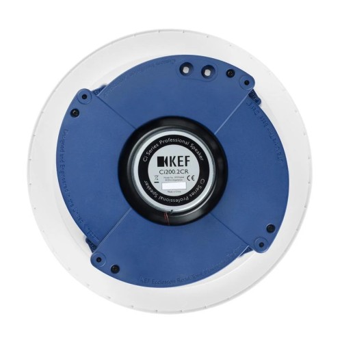 KEF CI200.2CR – LUBINIS INSTALIACINIS GARSIAKALBIS. GALIA (RMS): 10–125 W, DAŽNIŲ ATSAKAS: 45 HZ – 20 KHZ (+/-6 DB), JAUTRUMAS: 90 DB (2.83V/1M) 