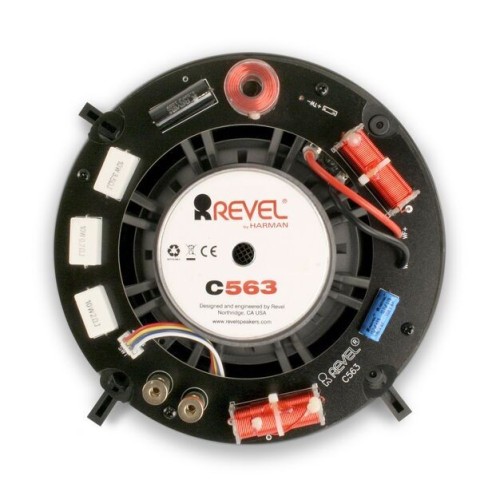 REVEL C563 Į LUBAS MONTUOJAMAS GARSIAKALBIS GALIA 10-130W, MIKRO-KERAMIKINIO PLUOŠO APVALKALAS 