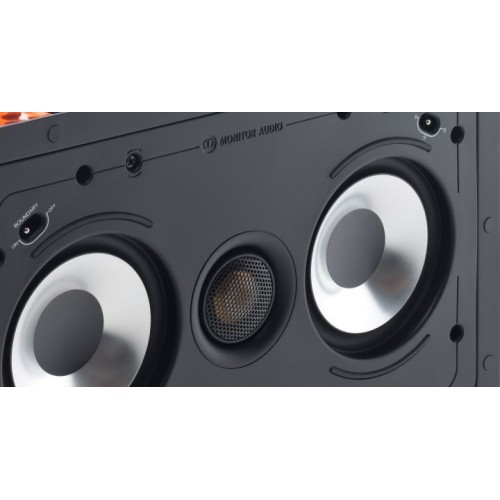 MONITOR AUDIO CP-WT240LCR, CONTROLLED PERFORMANCE SERIJA, DVIEJŲ JUOSTŲ 88 DB/W/M JAUTRUMO 6Ω Į SIENĄ MONTUOJAMA KOLONĖLĖ 