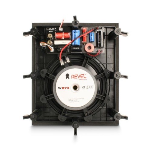 REVEL W873 Į SIENĄ MONTUOJAMAS GARSIAKALBIS JAUTRUMAS (2.83V/1M): 86 DB, DAŽNIŲ JUOSTA -3 DB FROM 40HZ-28KHZ; -10DB FROM 30- 35KHZ 