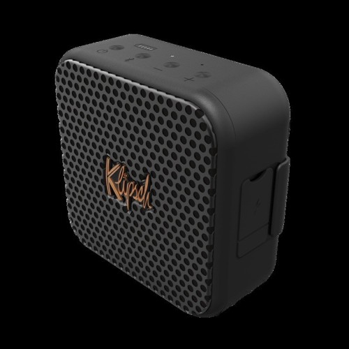 KLIPSCH AUSTIN – KOMPAKTIŠKA NEŠIOJAMA BLUETOOTH KOLONĖLĖ („MUSIC CITY“ SERIJA). GALIA 10 W RMS, 1.5″ FULL-RANGE DRAIVERIS, DU PASYVŪS RADIATORIAI. BATERIJOS VEIKIMO LAIKAS – IKI 12 VALANDŲ VIENU ĮKROVIMU  