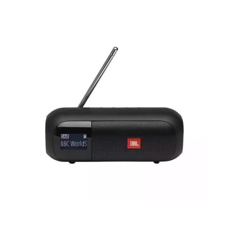 JBL TUNER 2 NEŠIOJAMAS DAB/DAB+/FM RADIJAS SU BLUETOOTH VEIKIMO LAIKAS IKI 12 VAL. ĮKROVIMO LAIKAS 3.5 VAL. 