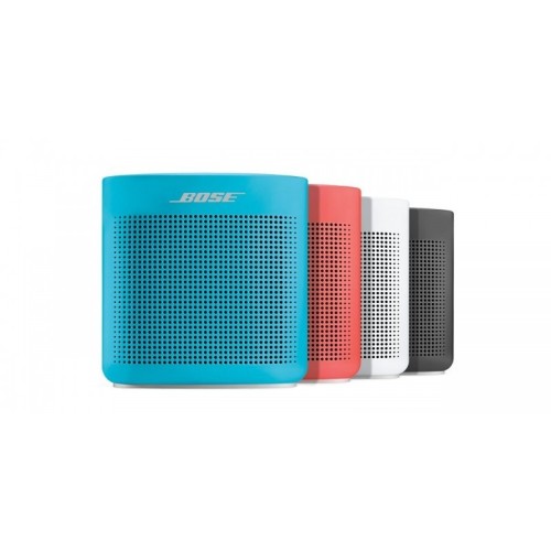 BOSE SOUNDLINK COLOR BLUETOOTH II BELAIDĖ KOLONĖLĖ ATSPARI VANDENIUI PATVARIOS KONSTRUKCIJOS BLEUTOOTH PALAIKYMAS VALDYMAS PER APLIKACIJA 