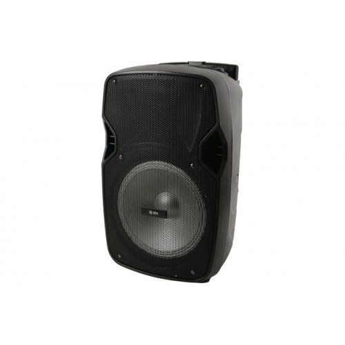 QTX PAL10 GARSO SISTEMA SU AKUMULIATORIUMI, USB/SD/FM/BT, LED EFEKTAS + VHF MIKROFONAS 
