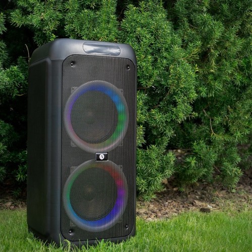 ARCSOUND HAZE PARTYBOX NEŠIOJAMA GARSO KOLONĖLĖ SISTEMA SU BEVIELIU MIKROFONU. LED APŠVIETIMU, SD/USB, GALIA 120 W, VEIKIMO TRUKMĖ: 11 VALANDŲ/ĮKROVA PER 8 VALANDAS, BLUETOOTH 5.0 